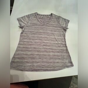 RBX  PURPLE ACTIVE WOMEN’S  SHORT SLEEVE SOFT “V” NECK TEE